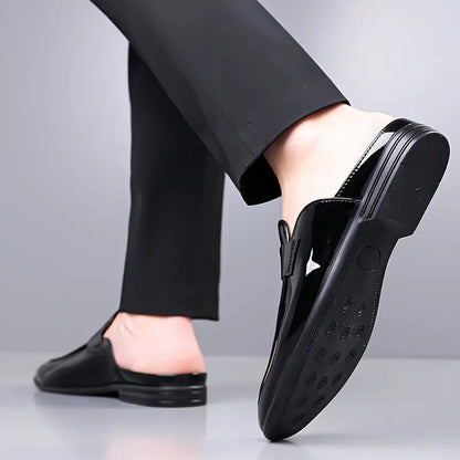 Oxford Gloss Slip Mules