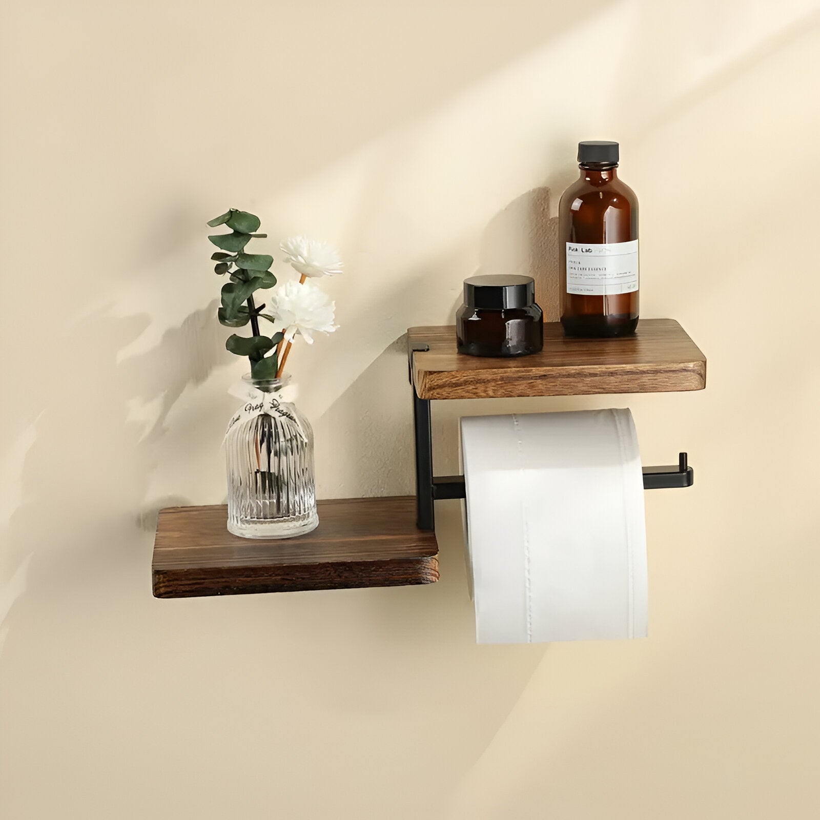 Aidili Oak Wall Rack