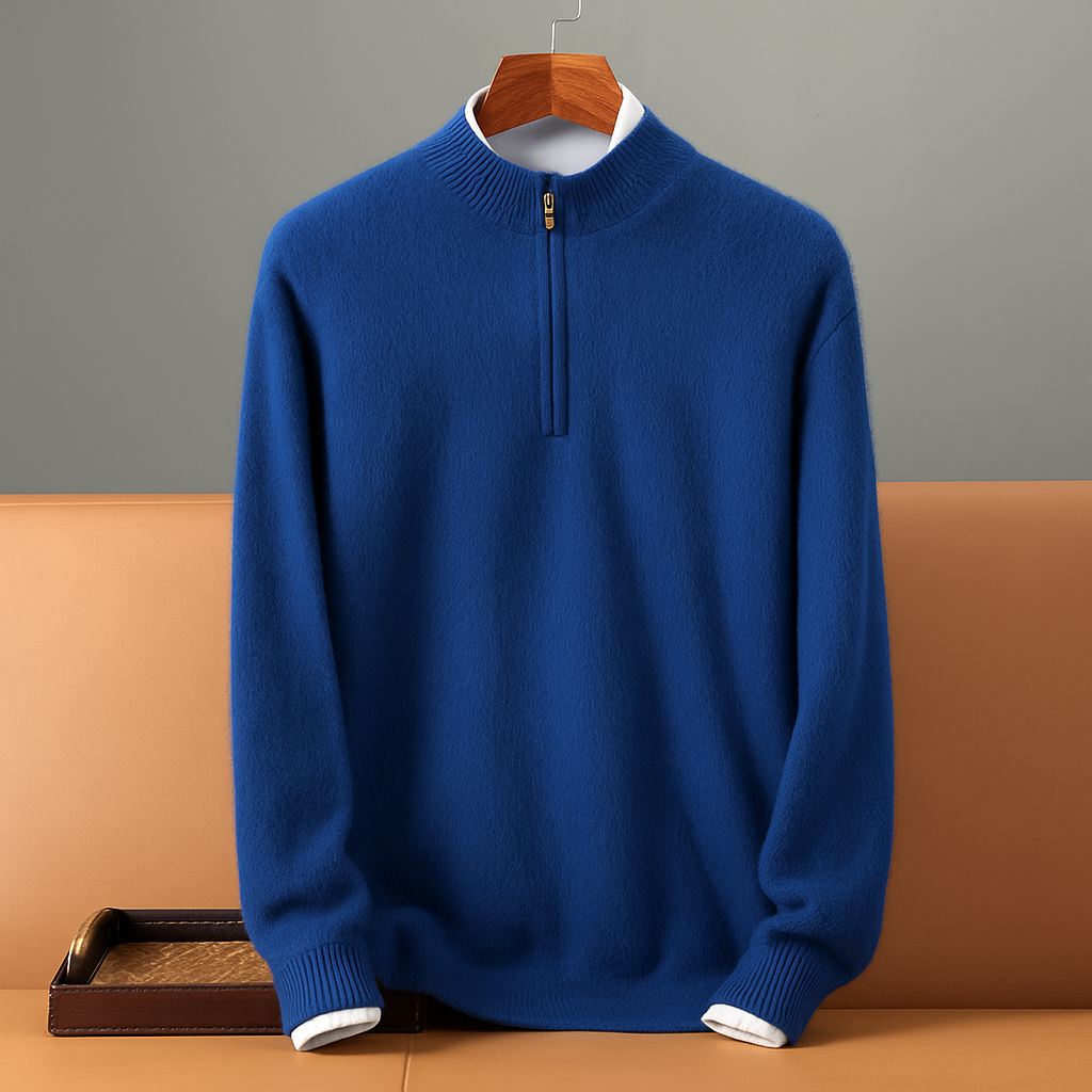 Cashmere Quarter-Zip Pullover