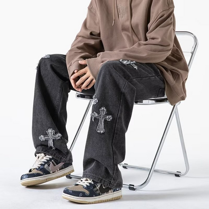 Rebel Cross Denim Jeans