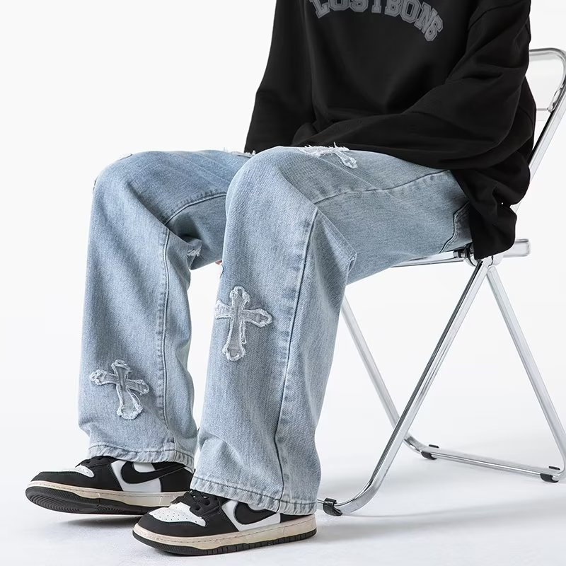 Rebel Cross Denim Jeans