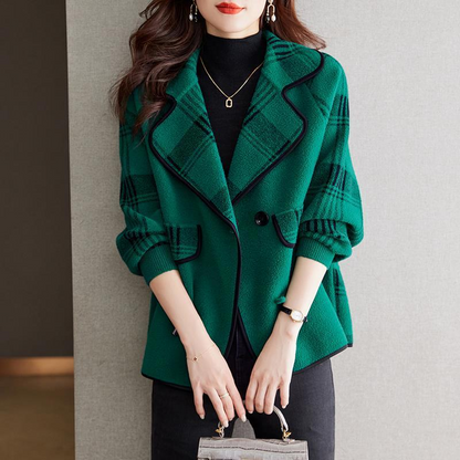 Moira Plaid Wrap Jacket