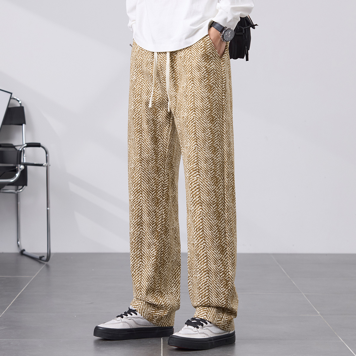 Hype Herringbone Pants