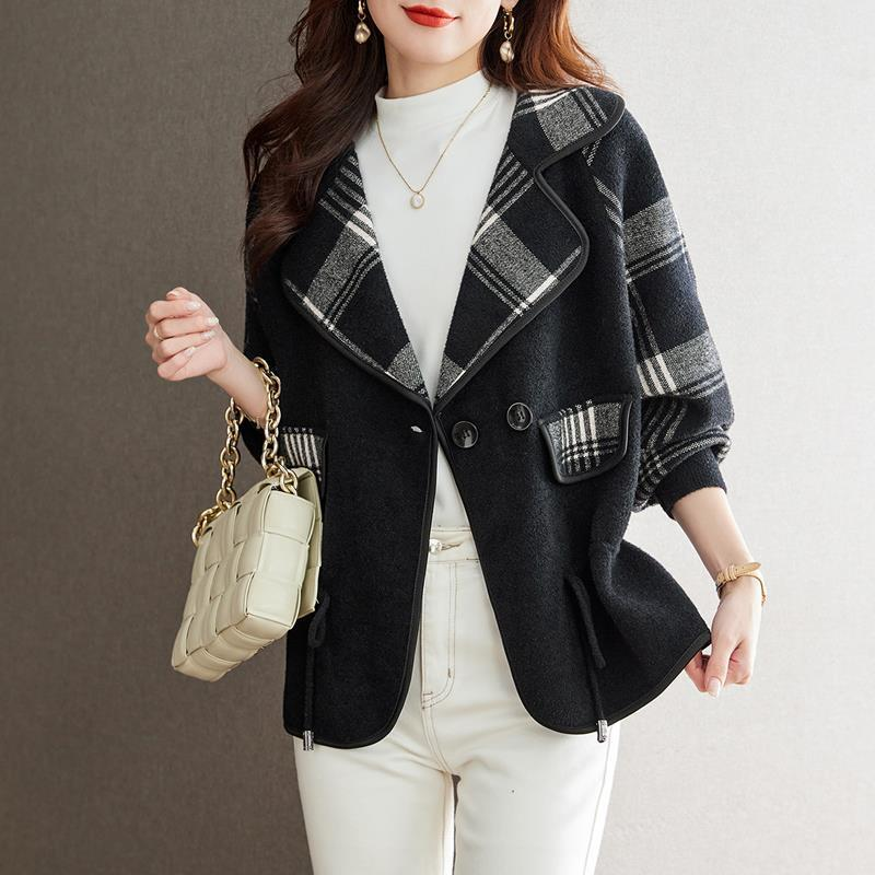 Moira Plaid Wrap Jacket