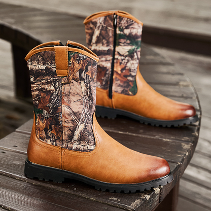 Palermo Camo Leather Boots