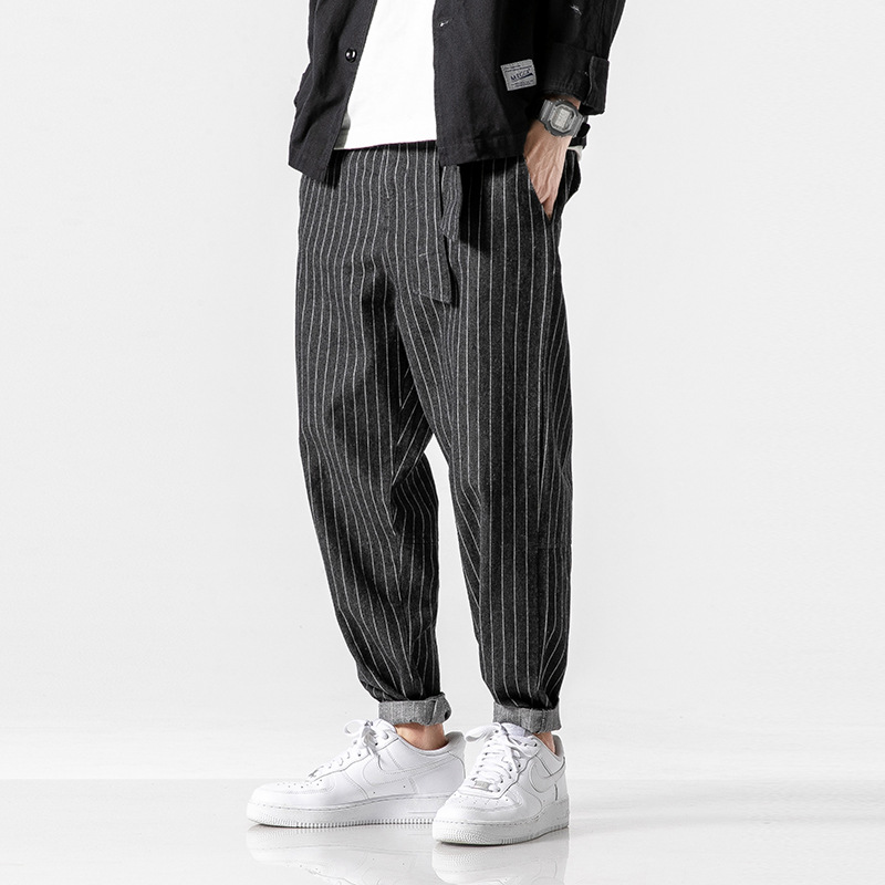 Theo Pinstripe Workwear Pants