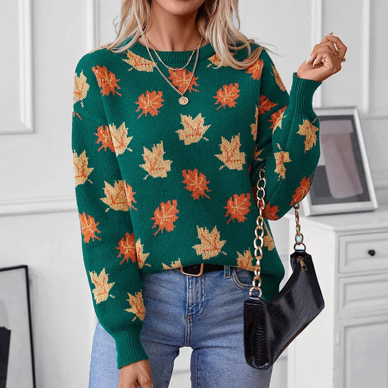 Autumna Maple Knit Pullover