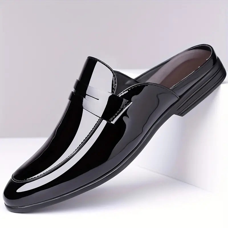 Oxford Gloss Slip Mules