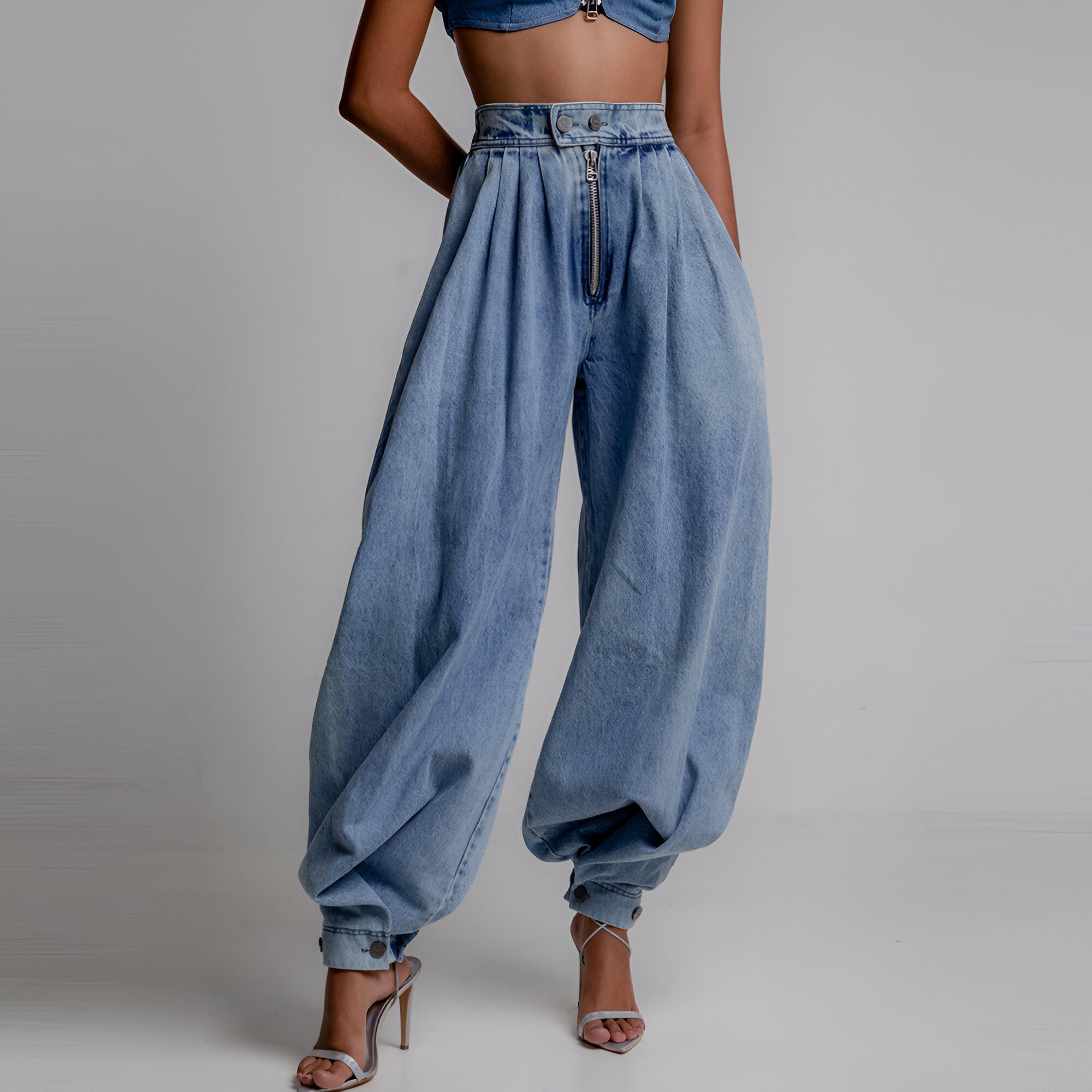 Skyfade High-Waist Balloon Denim