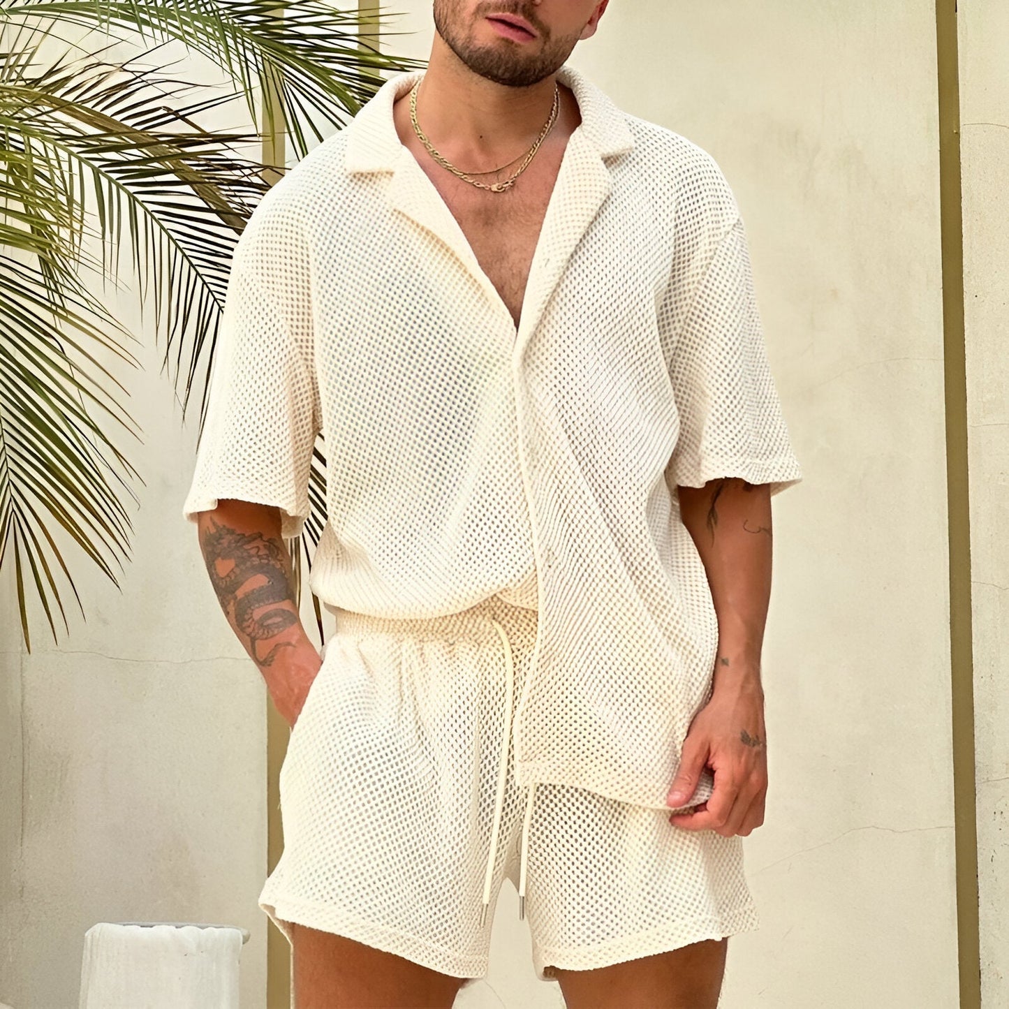 Waffle Breeze Knit Set